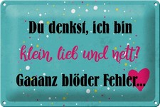 mrdeco Metall Schild 20x30cm