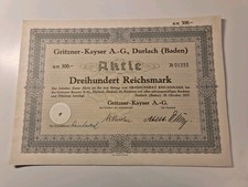 Gritzner-Kayser Aktiengesellschaft 1937