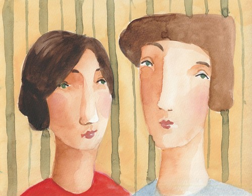 Original aquarell - original,