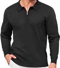 COOFANDY - Herren Langarm 1/4