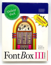 Font Box III 3 3,5 DISKETTE PC Big Box OVP