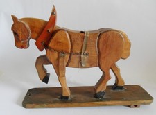 Antikes Pferd Holz Jugendstil