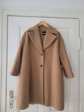 Agnona 100% Woll Mantel Wintermantel Gr.S Braun Beige Neuwertig