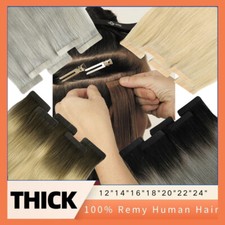 Invisible Tape Extensions 100% Remy Echthaar Tape In Skin Haarverlangerung 60CM