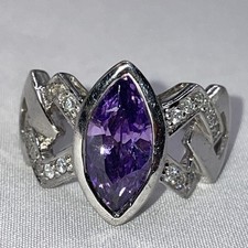 925 silber ring - 925, amethyst
