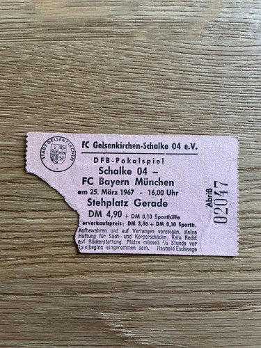 Ticket eintrittskarte schalke - ticket,