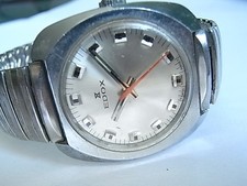 Vintage Herren  Armbanduhr EDOX Swiss Handaufzug  läuft