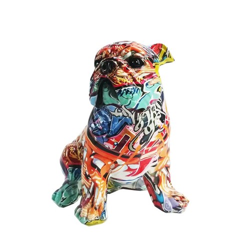 Bunte bulldogge als - bunte,