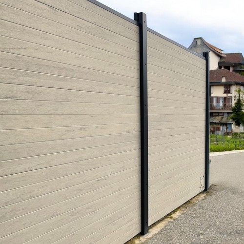 Wpc sichtschutzzaun sand - wpc,