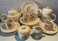 Melitta Ceracron Eiderbloom Keramik Service Tee Kaffee 16 Teile 80er Jahre 