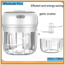 100/250ml Mini Elektrischer Knoblauchzerkleinerer USB Zwiebel Mixer Küchenhelfer