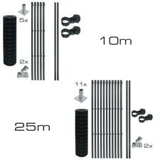 Schweißgitterzaun Komplettset Zaun-Set Gartenzaun Set Aufschraubhülsen Anthrazit