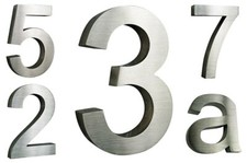 Hausnummer edelstahl v2a - hausnummer,