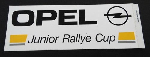Werbe aufkleber ons adam - adam, opel