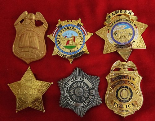 Obsolete police badges - ,