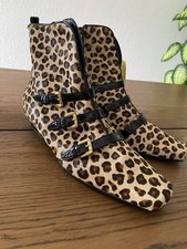Leopard ist in, Stiefeletten Leopard mit Schnallen, Valleverde in 39