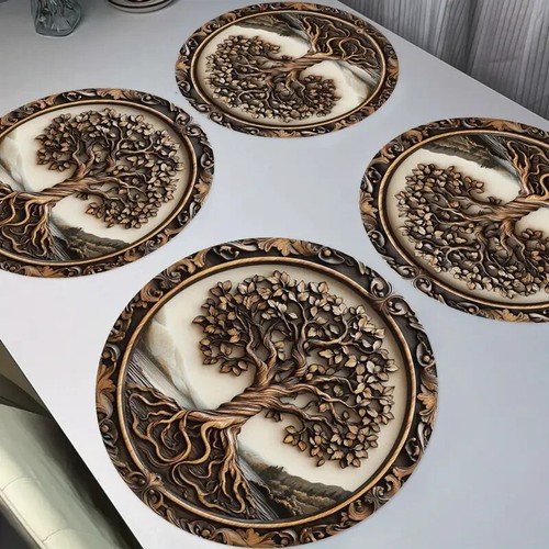 Rund lebensbaum platzset - rund,