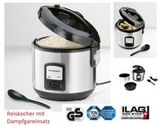SilverCrest Reiskocher mit Dampfgareinsatz 400 Watt Reis Kocher Dampfgarer