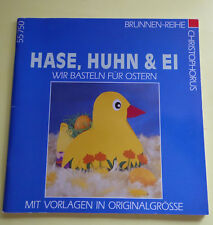 Bastelbuch  Hase Huhn und Ei Vintage mit Vorlagebogen Ostern basteln
