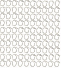 Faltenclip Faltenlegehaken Faltenhaken Cliprollo weiß 100 Stück