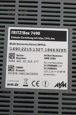 AVM FRITZ!Box 7490 WLAN Router DSL VDSL Gigabit DECT Telefonanlage Weiß