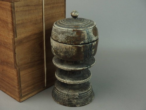 Traditioneller holztopf glas - traditioneller,