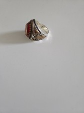 Herren Silber Ring 925  2.1 cm In Guten Zustand Nur Parmal  Getragen