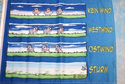 Flagge kein wind westwind - wind,