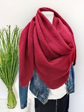 Schal Blogger Dreieckstuch Strick Warm Tuch Boucle Winter  Dick Weich 2024-2025