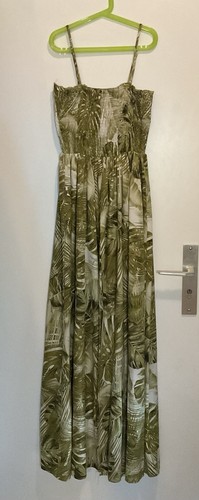 Sommer maxi kleid grün 34 - kleid, xs