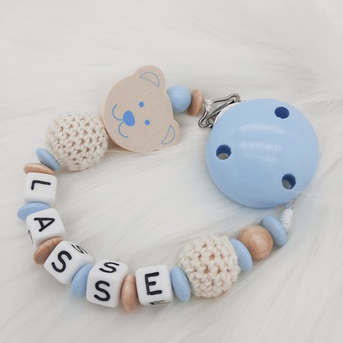 Schnullerkette mit namen - schnullerkette,