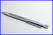 ECRIDOR Caran d'Ache Kugelschreiber in Silber mit griechischen Muster Mäander