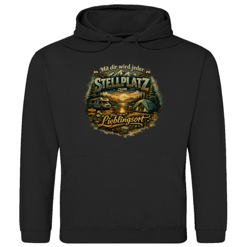 Herren hoodie camping - |, "mit