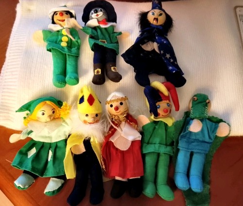 Set aus vintage fingerpuppen - set,