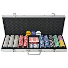 Poker Set mit 500 Laserchips