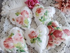 5er  Deko Stoffherzen 14 x