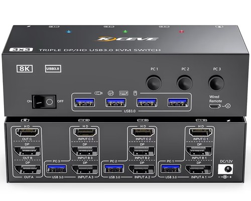 Kvm switch monitore 2 - kvm, 3