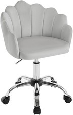 360° Drehstuhl mit Rollen höhenverstellbar Arbeitshocker Bürohocker Samt 152hgr