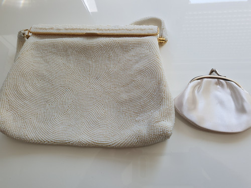 Handtasche damen vintage weiß - handtasche,
