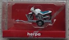 Herpa   050753   (Spur H0)   Anhänger mit Motorrad  + OVP - unbenutzt