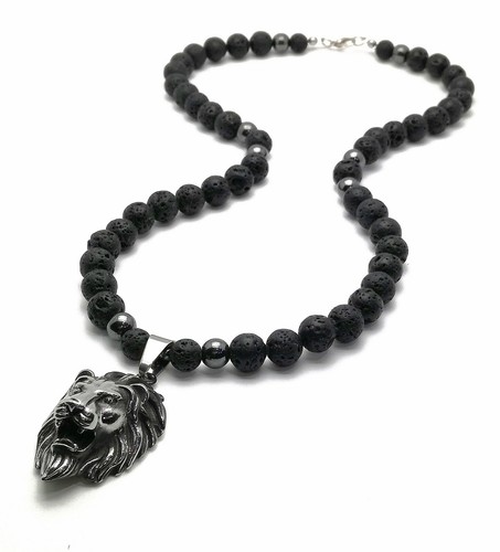 Herren perlenkette schwarz - perlenkette,