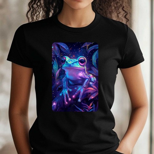 Frauen shirt neon frosch - frauen,