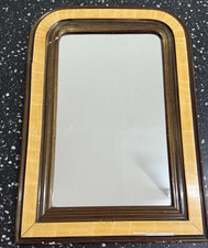 Antiker Spiegel ca. 1860 Schweiz Biedermeier Historismus Holz Imitat 56x40 cm