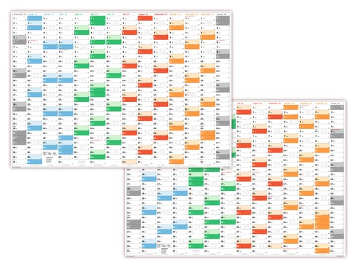 Rainbow wandkalender din - rainbow,