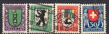 Schweiz 214 217 pro juventute - schweiz, 214-217