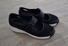 Geschlossene Leder- Sandalen, Ballerinas Cesare Gaspari, schwarz, Gr. 38  !!