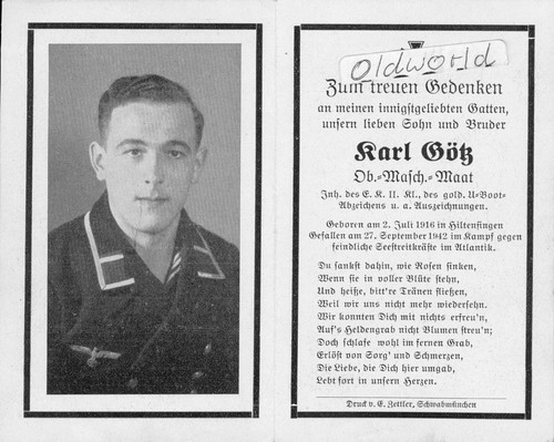Wk2 sterbebild deathcard - wk2,