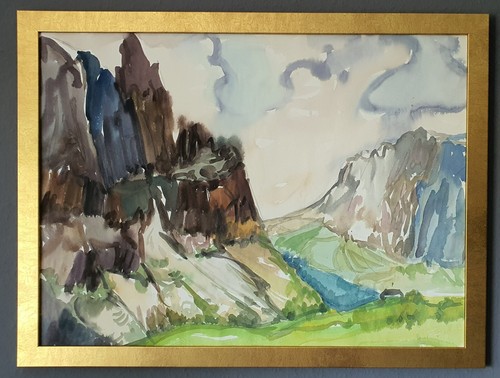 Gemälde aquarell crodner - gemälde,
