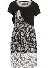 Traumhaftes Umstandskleid/Stillkleid  In Schwarz/Weiß Gr.36/38 NEU  (1079)