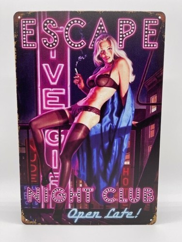 Blechschild night club - blechschild, 20x30cm